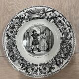 Set of 11 plates Creil Montereau LM & Cie