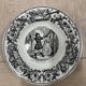Set of 11 plates Creil Montereau LM & Cie