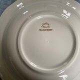 Lot of plates flat and hollow 10-10. "Margurites" by Gien. 1960s-70s.