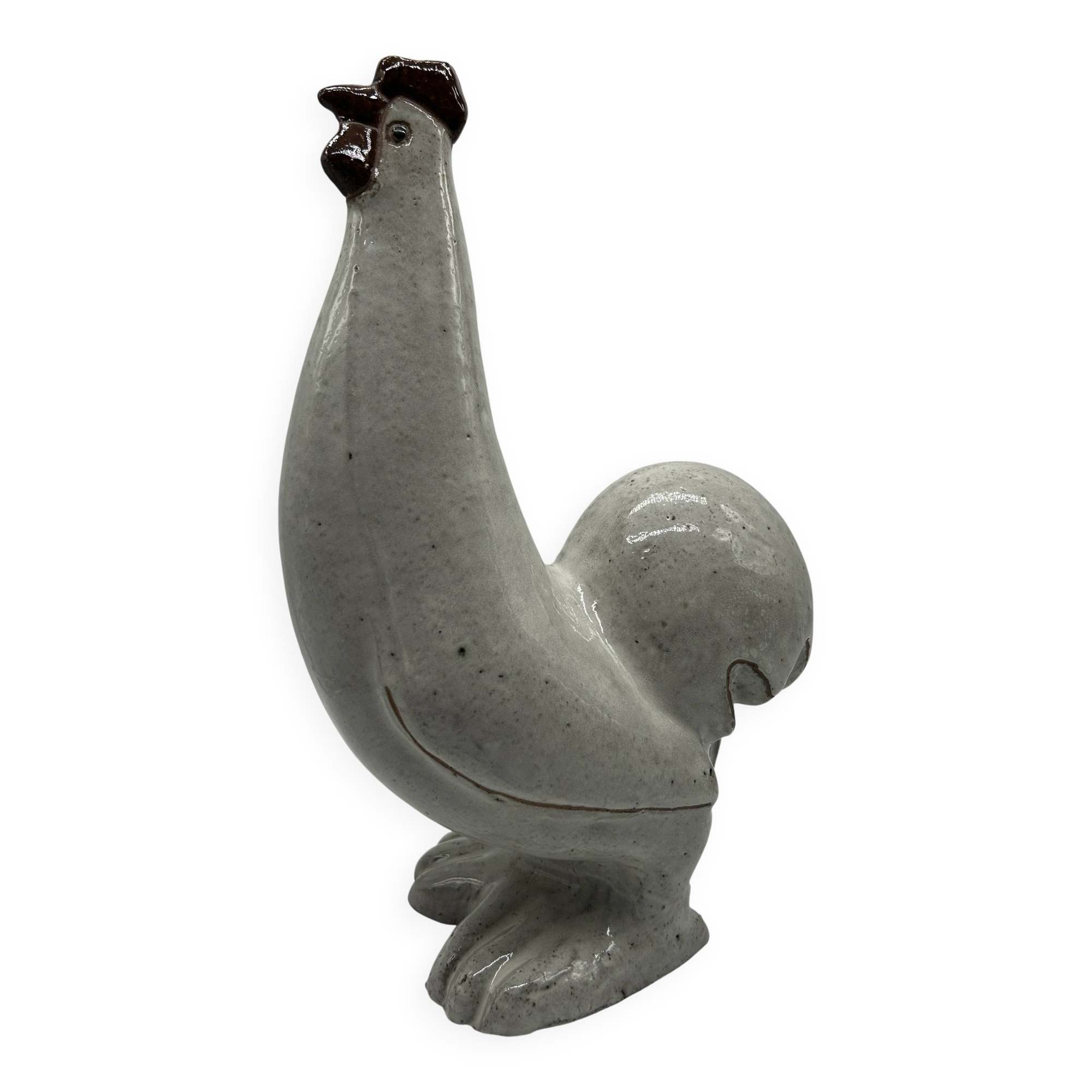 Glazed terracotta rooster