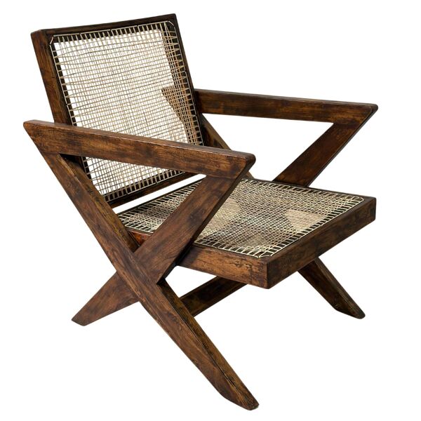 Set de 2 fauteuils lounge Pierre Jeanneret PJ-SI-45-A X-Leg