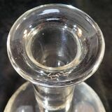 Blown and engraved glass decanter