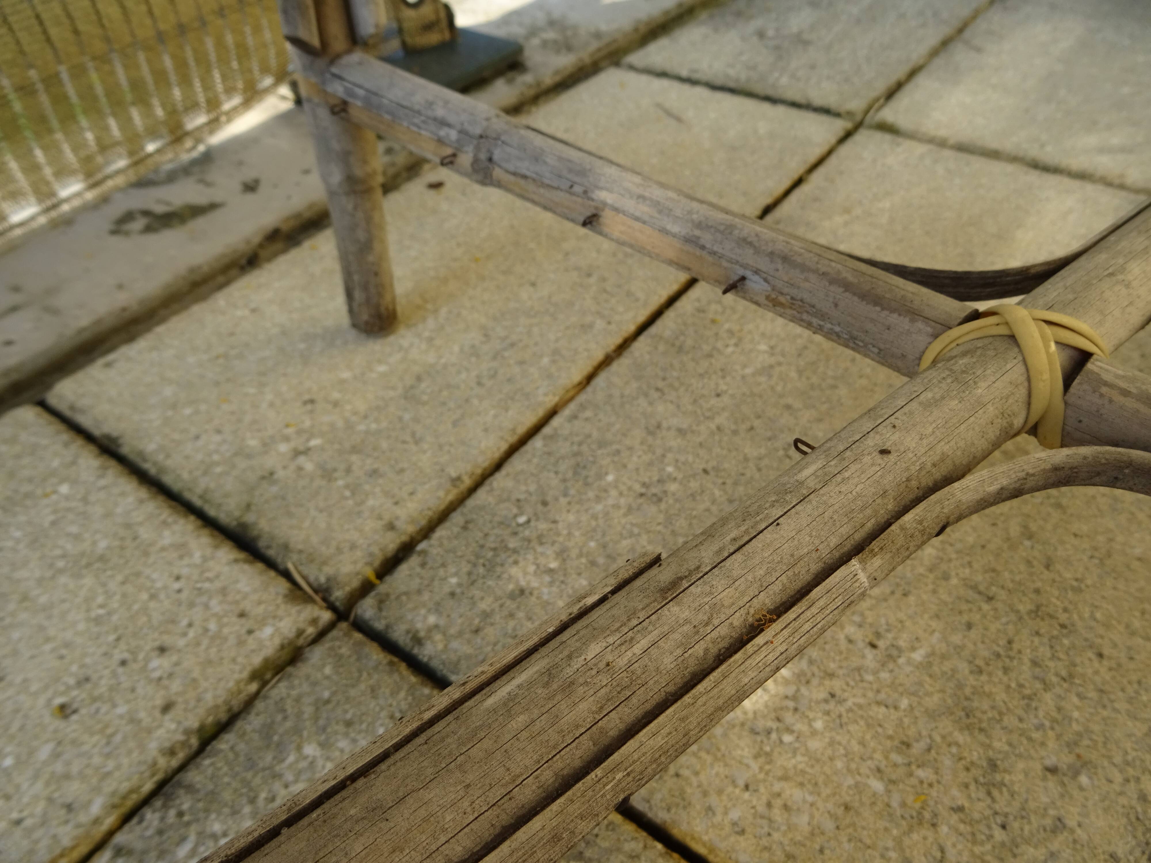 4 vintage bistrot de Paris rattan chairs