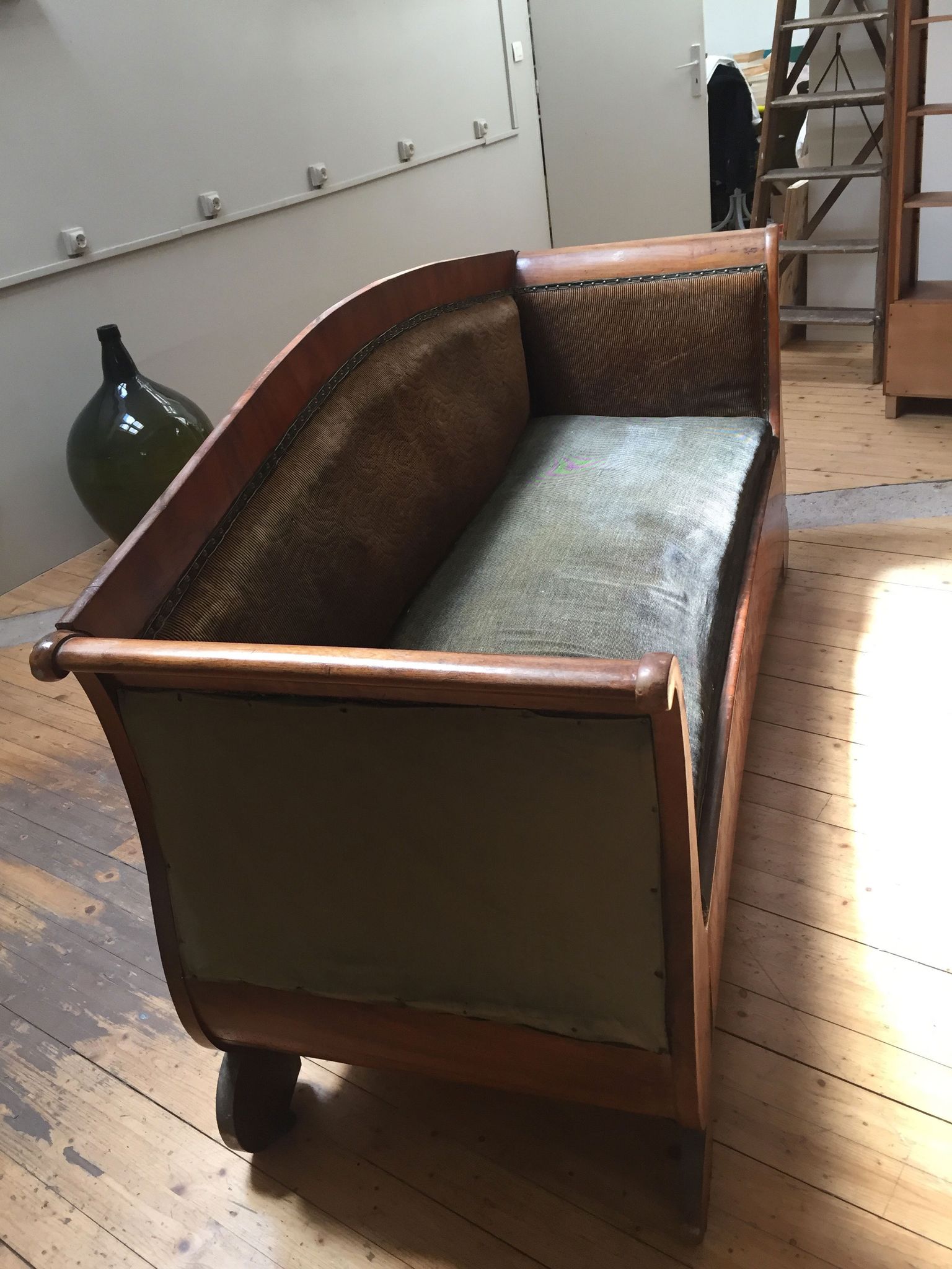Old wooden sofa