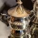 Tea set coffee Louis XV silver metal coffee maker teapot sugar pot milk pot