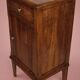 Vintage bedside table in solid oak, Art Deco and classic style.