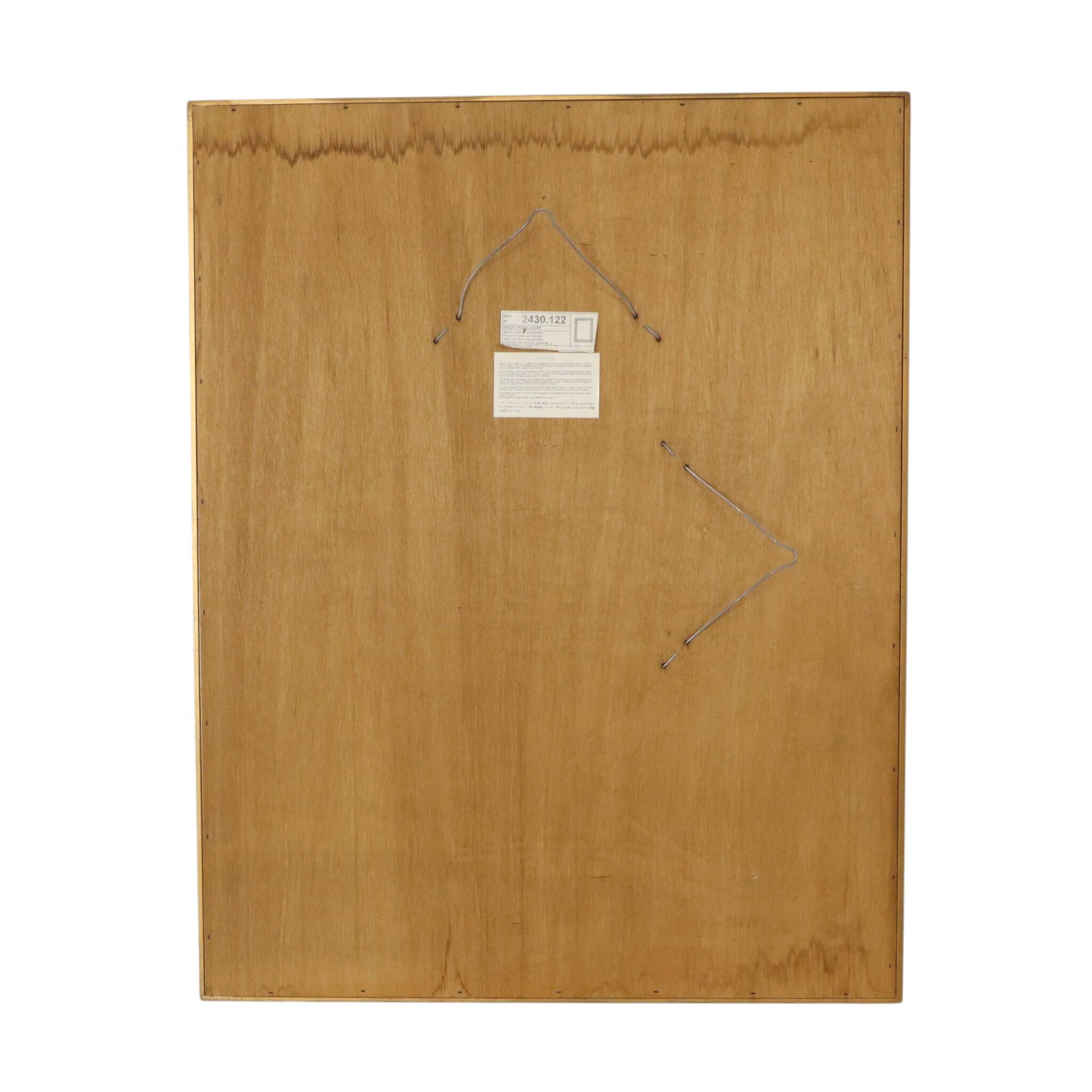 Miroir Deknudt en or Hollywood Regency biseauté 92 cm