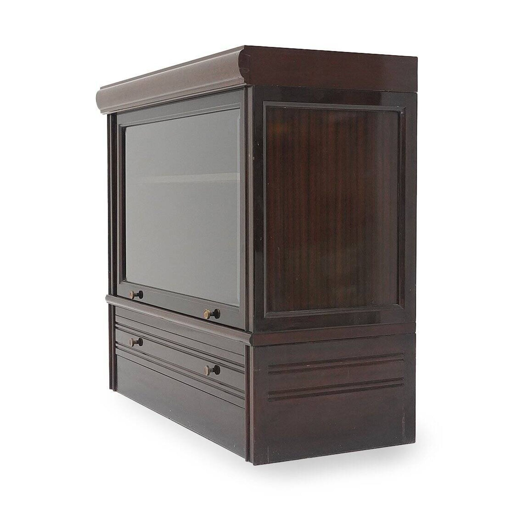 Buffet MD avec porte en verre et tiroir, années 1970