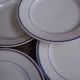Lot de 5 assiettes plates « Moulin des Loups – Louvois »