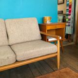 Scandinavian solid wood sofa