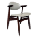 Grey colored cowhorn chair, 1970s