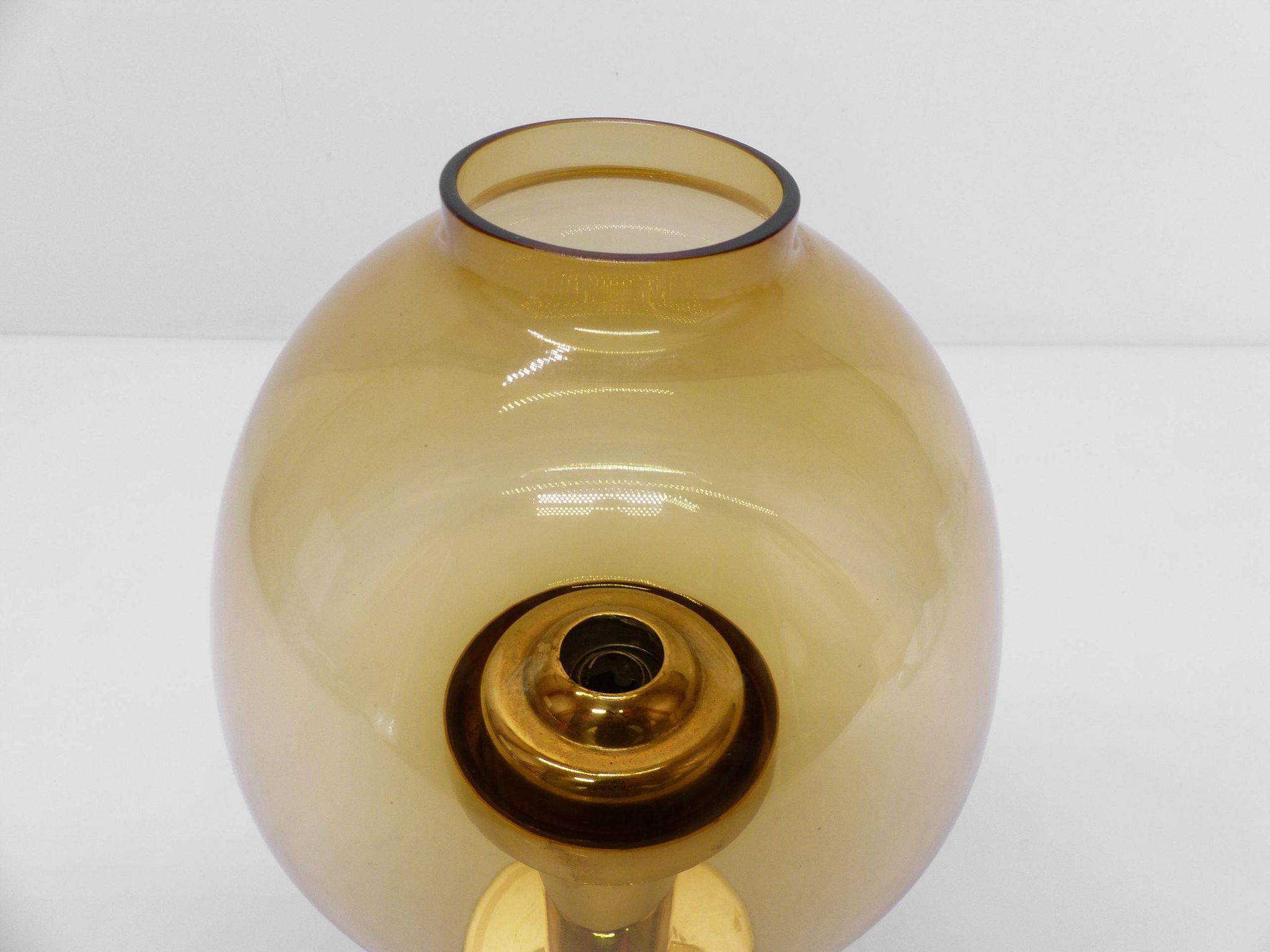 Hans-Agne Jakobsson Claudia Scandinavian Candle Holder Honey Yellow L10227 1960