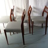 Set of 4 scandinavian chairs