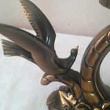 Art deco lamp with birds