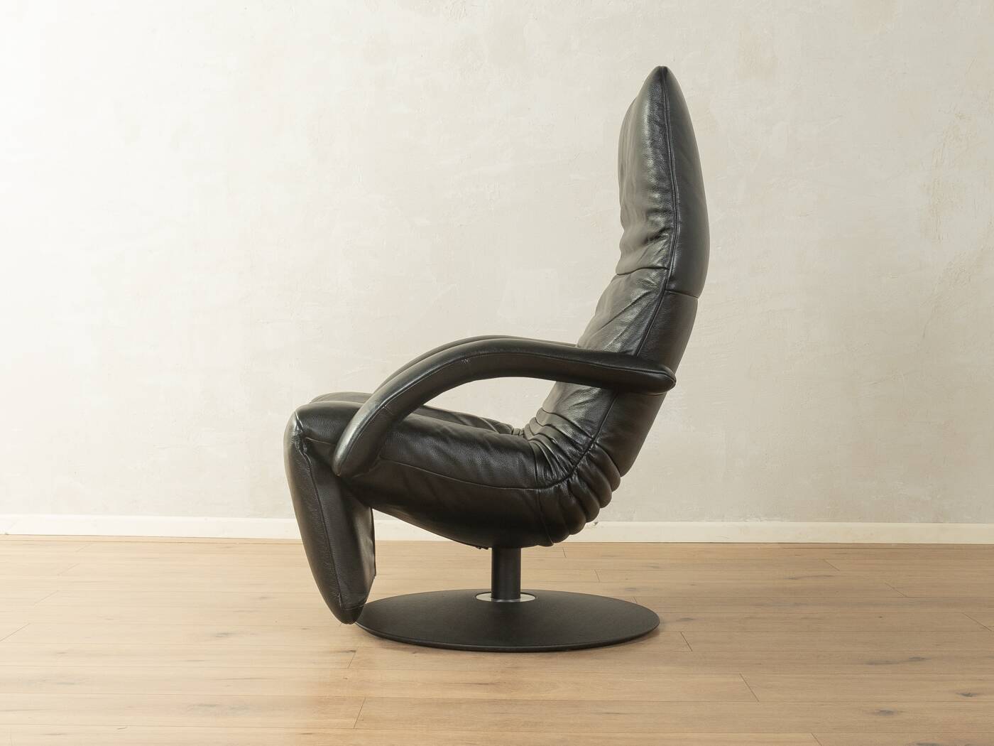 JR-7360 Yoga Relax armchair by JORI, 1980s, black leather