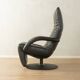 JR-7360 Yoga Relax armchair by JORI, 1980s, black leather