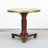 Antique Side Table with Brass top