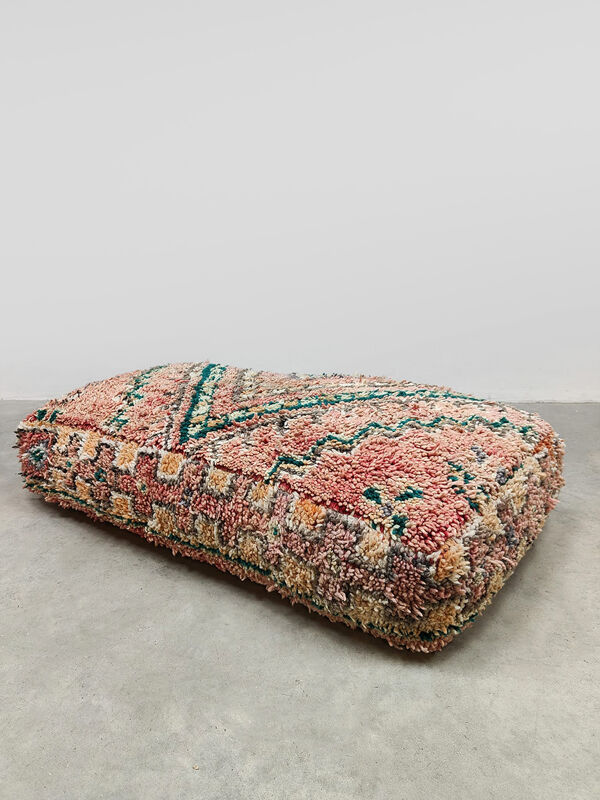Ottoman berbère en laine marocaine kilim vintage des années 1970