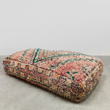Vintage kilim Moroccan wool Berber ottoman 1970