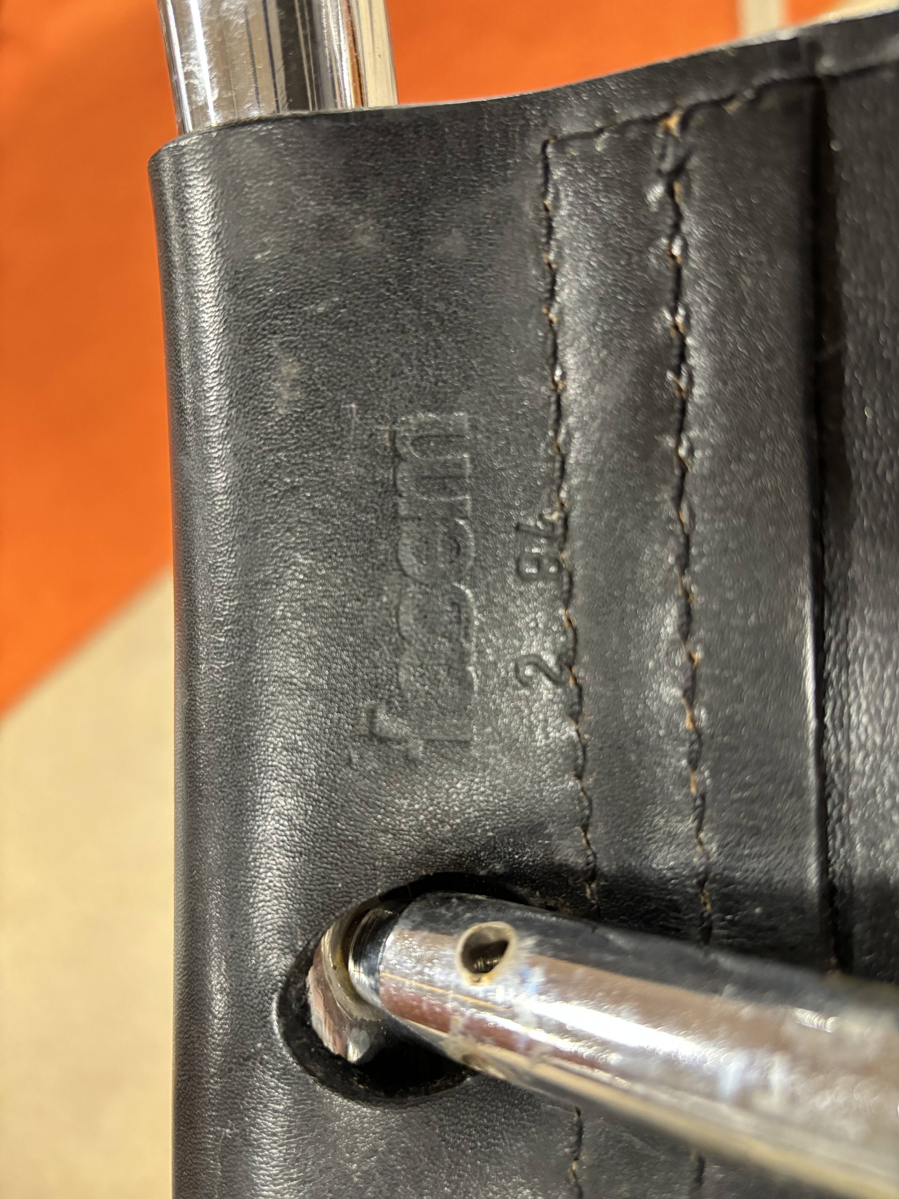 set of 4 MR side chairs by Ludwig Mies Van Der Rohe, Fasem edition, 1983