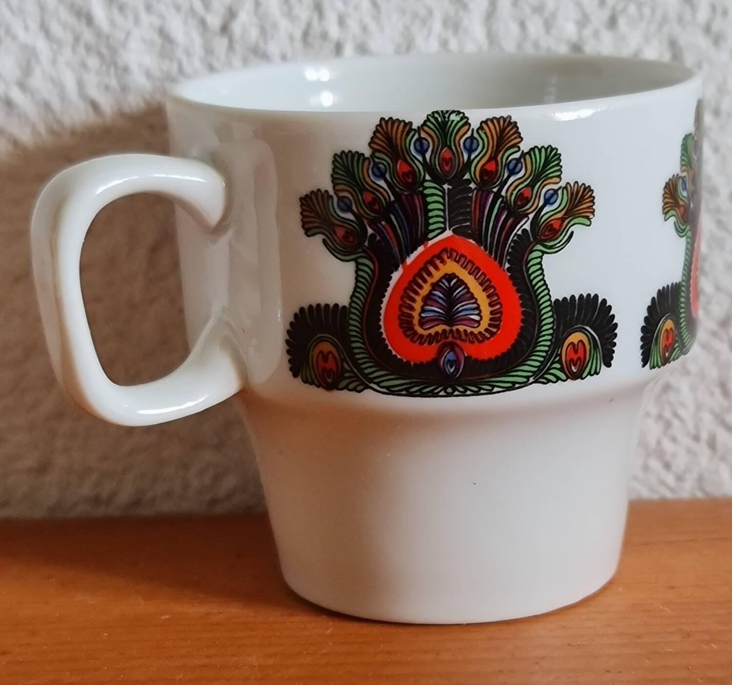 Hollóháza porcelain coffee service, Hungary 1970