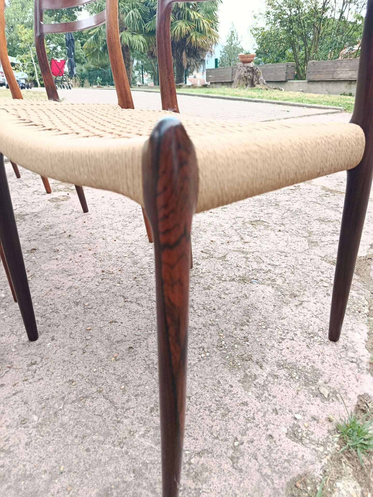 6 rosewood chairs no. 78 Niels Otto Moller
