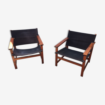 Pair of danish armchairs