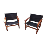 Pair of danish armchairs