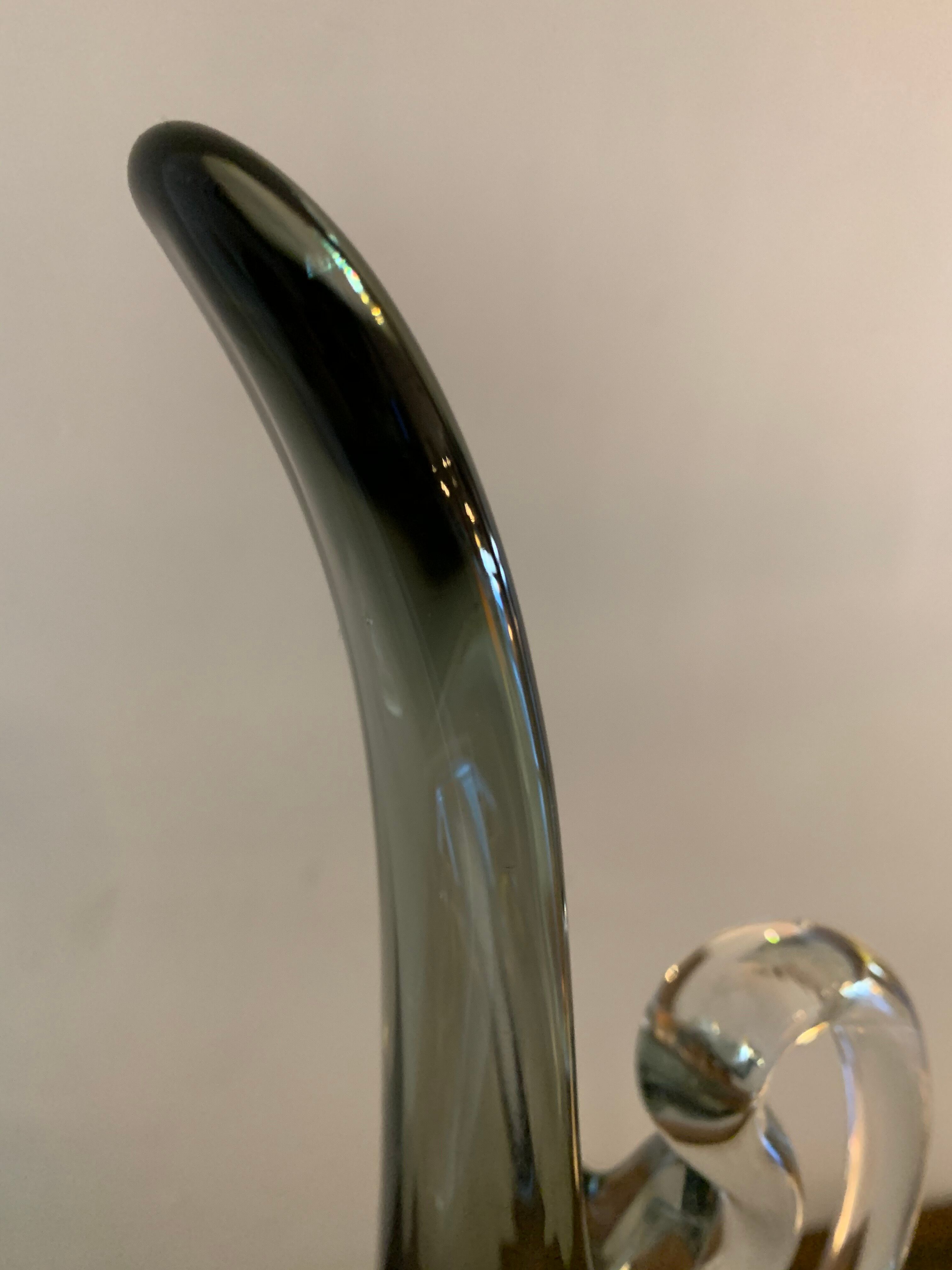 Sommerso Murano glass vase 1960