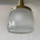 Heavy frosted glass pendant lamp by Staff, 1960s, Germany