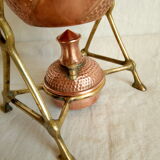 Ancient copper and brass travel teapot 20th