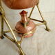 Ancient copper and brass travel teapot 20th