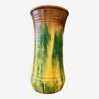 Glazed terracotta vase