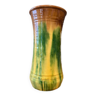 Glazed terracotta vase