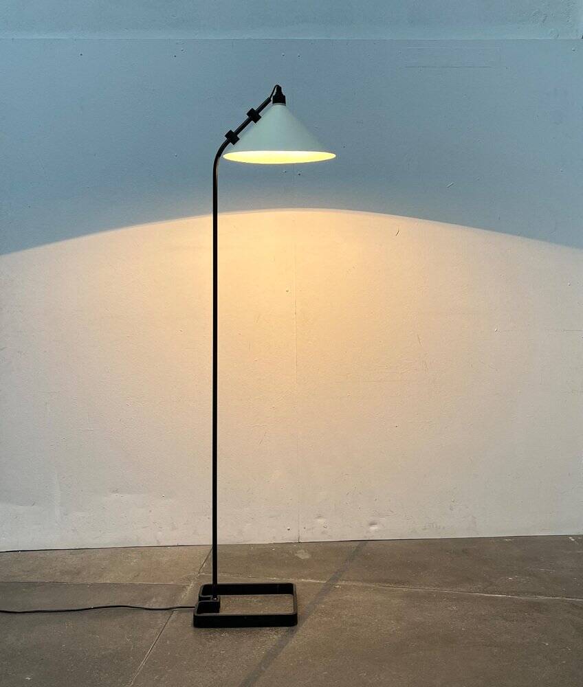 Modern minimalist Danish floor lamp from the mid-century, 1960s.