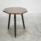 Vintage tripod side table
