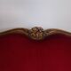 Red Louis XV living room
