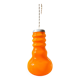 Vintage seventies orange opaline pendant light