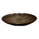 Miroir rond concave sculptural contemporain en brun, fabriqué en France