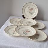 Assiettes à dessert modèle Saverne de St Amand. Années 50-60