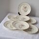 Dessert plates model Saverne by St Amand. 1950s-60s.