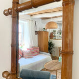 Retro wooden mirror 34x38cm