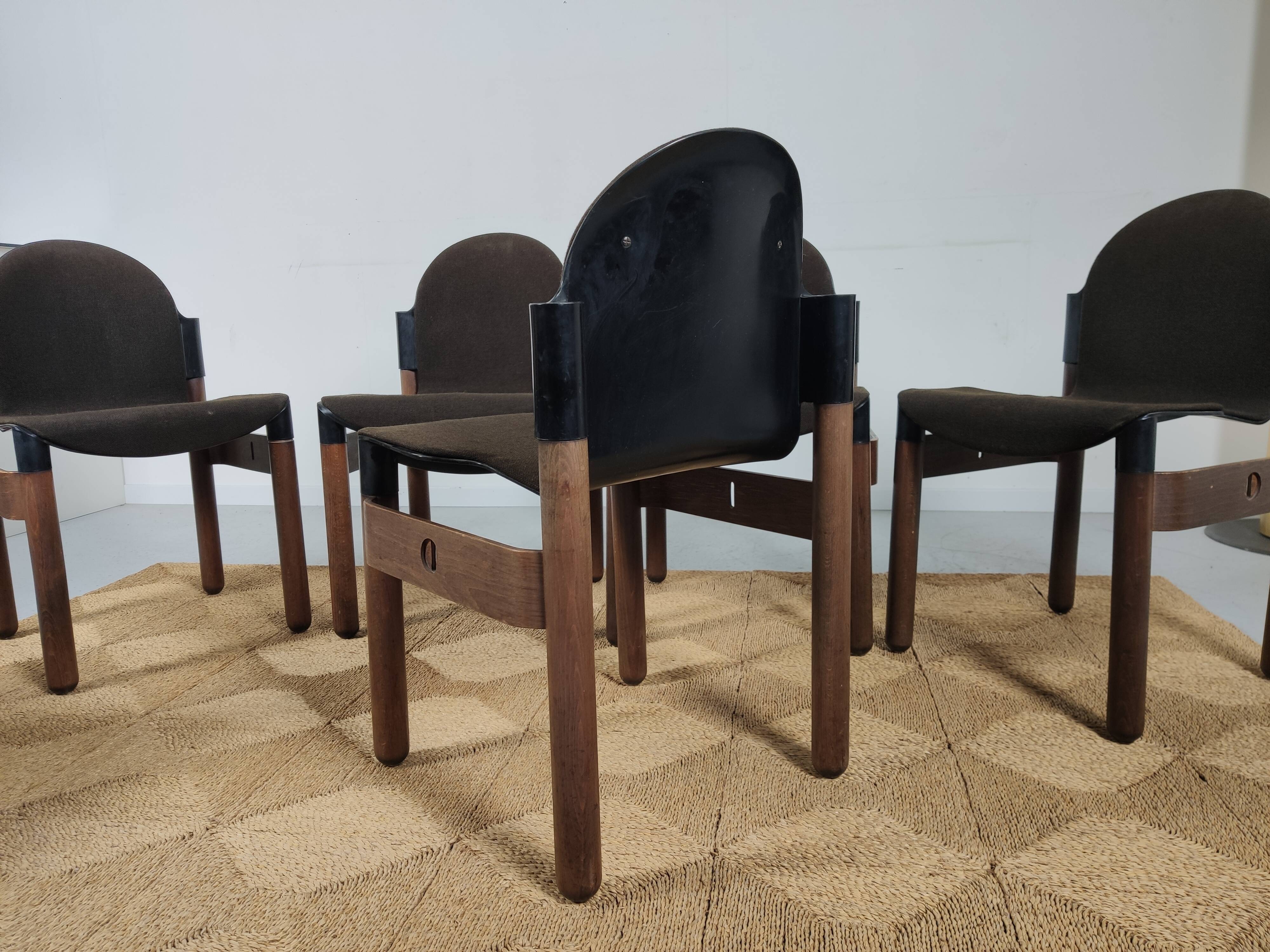 lot 6 Flex chairs by Gerd Lange for Thonet 1977