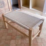 Wooden Entryway Bench with Built-in Storage - Rustic Entryway Bench for