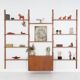 Teak modular shelving unit, Danish design, 1960s, made in Denmark