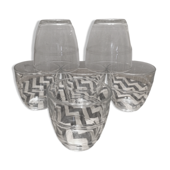 Set of 6 nesting Duralex glasses