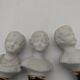 Bustes enfants en biscuit .Capodimonte. 9 cm .
