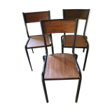 Set of 3 school chairs