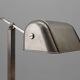 Art Deco Industrial metal and travertine Desk Lamp, Belgium 1930s
