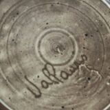 Ceramic service 4 large plates in enamelled stoneware, vallauris 1950